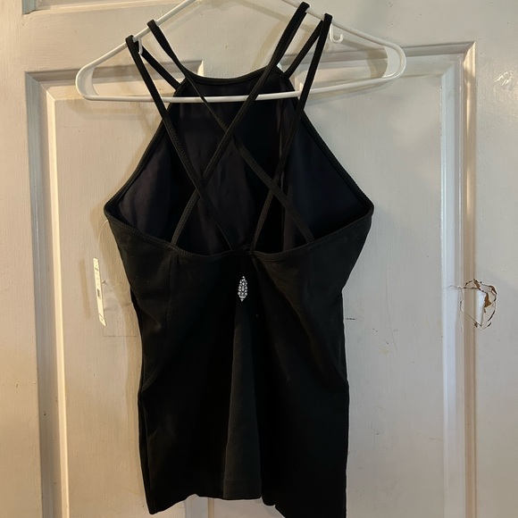 Free People Black Strappy High-Neck Tank - Picture 2 of 2